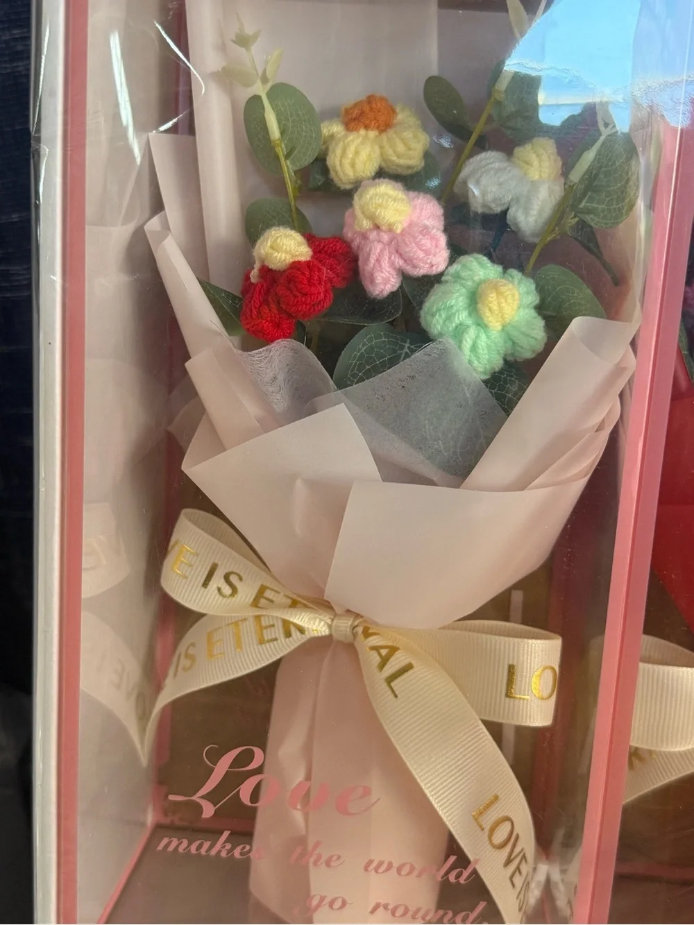 Love by [Brand] crotchet Pastel Flower Bouquet Home Accent
